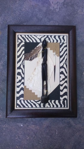 African sculpture framed