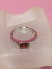 Bague Or 18 Carats Et Grenat