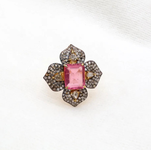Bague serpent ruby argent - bague,