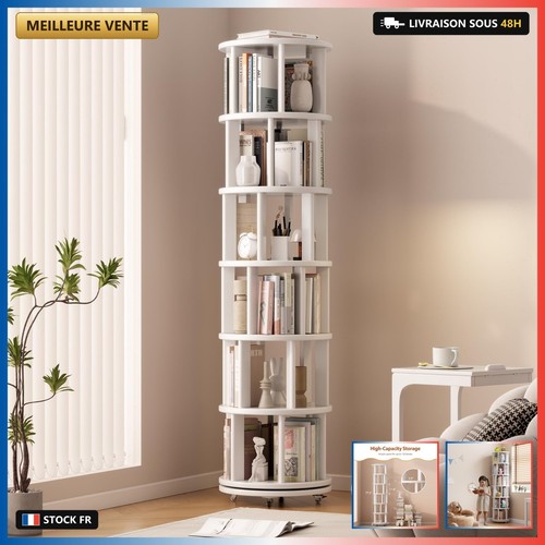 étagère livres rotative - livres,