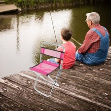  Siège Camping Pliant Fauteuil Pliable Chaise Pliante Confortable