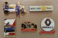 LOT DE 5 PIN'S  F1 RENAULT/ALAIN PROST/DIVERS - SPORT-AUTO