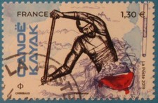 FRANCE 2019  OBLITÉRÉ  YT 5328  " SPORT PASSION - CANOÉ - KAYAK "  CACHET ROND 