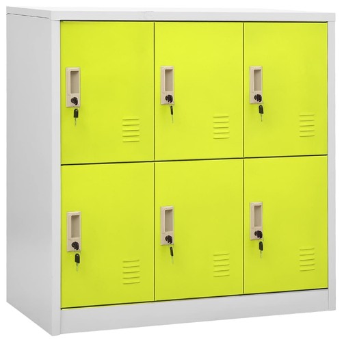 Armoire casiers gris clair - armoire,