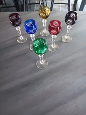 6  verres a Liqueur en cristal