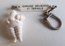 ancien porte cle publicitaire  BIBENDUM MICHELIN Garage Brusorio TERVILLE 57
