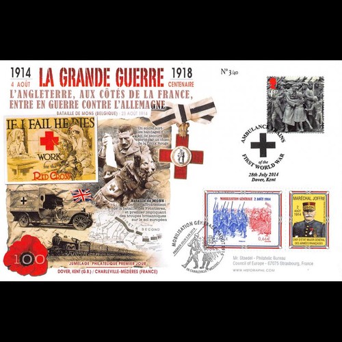 Fdc royaume uni france 100 - -,