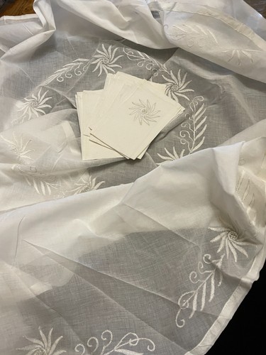 Ancienne nappe voile de - voile,