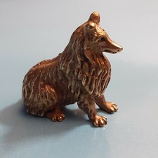 BRONZE DE VIENNE Doré  CHIEN COLLEY Hauteur 2,5cm