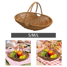 Panier de Cuisine En Imitation Rotin avec Cadre En Fer Robuste