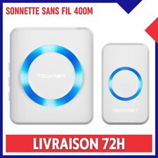 Sonnette Sans Fil Extérieur Étanche 400m 55 Mélodies Carillon Maison Blanc Noir