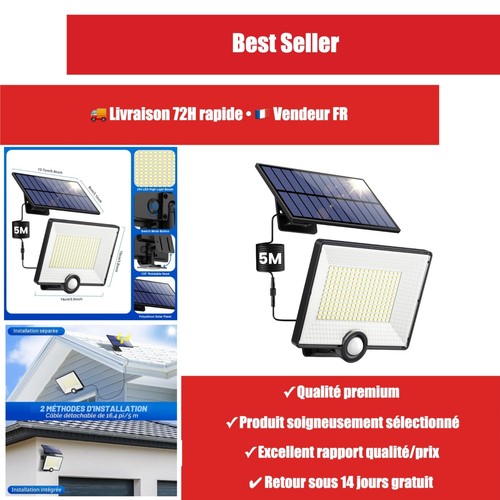 Projecteur solaire extérieur