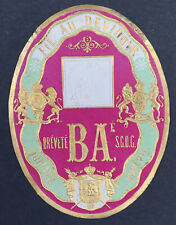 Ancienne étiquette FIL AU DEVIDOIR B Aé   thread label 21