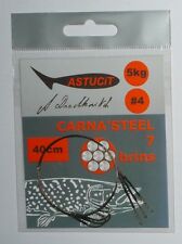Bas de ligne Astucit Albert Drackovitch Carn'steel 7 brins 40cm 5kg simple N°4