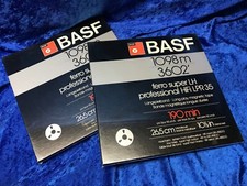 Bande Magnétique X 2 ALU  27cm 1/4 " BASF Pro LPR 35 - ETAT NEUF / JAMAIS OUVERT