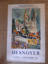 DESNOYER  affiche année 1959 - Mourlot - Chartres-expo 1974