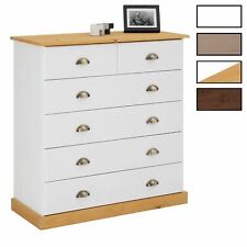Commode de chambre 6 tiroirs en pin massif