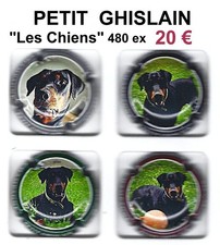 CAPSULES  de  CHAMPAGNE  PETIT GHISLAIN "Les Chiens"  480 ex