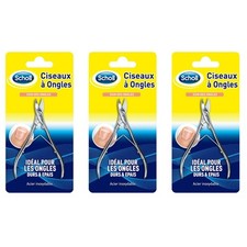 [10058005-3] SCHOLL Lot de 3 Ciseaux à Ongles de pieds Coupe Nette et Précise...
