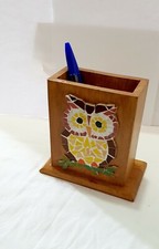 Pot A Crayons En Bois /Thème