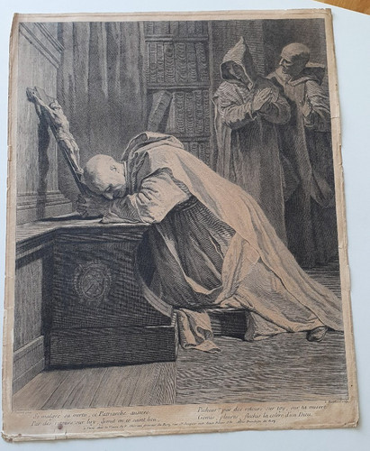 Gravure sur cuivre - , louis