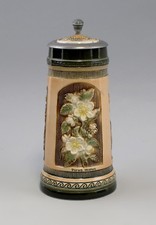 9959167 porcelaine Chope à bière 1L FLEUR DE POMMIER Sitzendorf