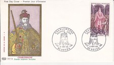 Enveloppe 1er jour Histoire de France Charlemagne 1966 PAC