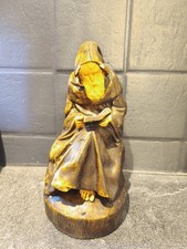 Ancienne Statue Moine Lisant