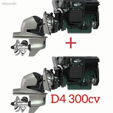 VOLVO PENTA MOTEUR D4 NEUF DPI 1.85 SET PAIRE 300CV JOYSTICK AQUAMATIC OUTLET