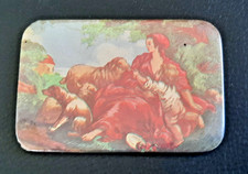 MIROIR DE POCHE OU SAC A MAIN ANCIEN – PAYSAGE ROMANTIQUE DIMENSIONS