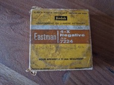 Bobine de film Kodak Eastman 4-X négative réf 7224 16mm 30,50m boite d'origine