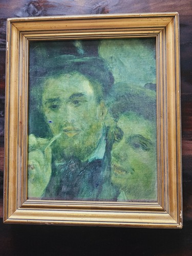 Vieux tableau deux gars - tableau,,