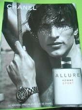Publicté Advertising 2005  Chanel parfum Allure Homme sport