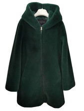 Manteau oversize fausse fourrure vert émeraude Tara Jarmon