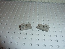 2 x LEGO OldDkgray Hinge Plate Réf 30383 Set 7316/4404/7171/7131/7143/7315/7127