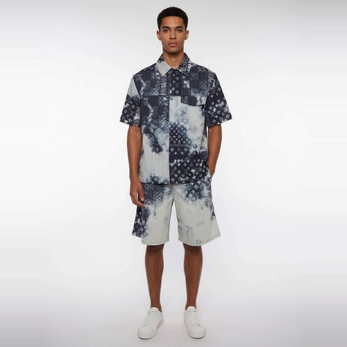 Ensemble short chemise manches