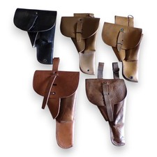 Lot de 5 holsters, étuis cuir