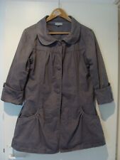 Manteau demi-saison gris manches 3/4 taille 40