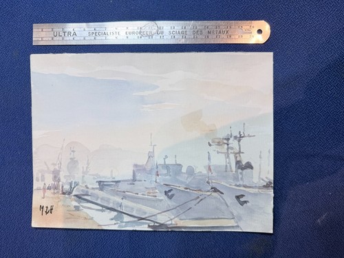 Peinture marine aquarelle - marine,