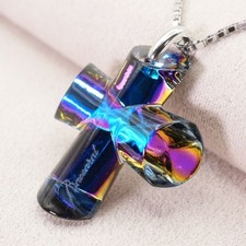 Collier croix cristal croix