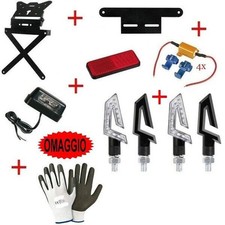 Pour Kymco MXU 50 Set Immatriculation Réglable + 4 Clignotants LED + Feu +