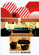 publicité Advertising 0523  1972   Roche-Bobois  young line canapés fauteuils
