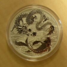 1$ AUSTALIA 2023 DRAGON & KOI silver 99.9% 1 oz+CAPSULE                        .