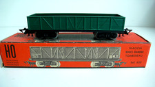 JOUEF  "HO"   WAGON TOMBEREAU BOGIES  REF 650  Lg 14 cm  1959  TBON ÉTAT  BOITE