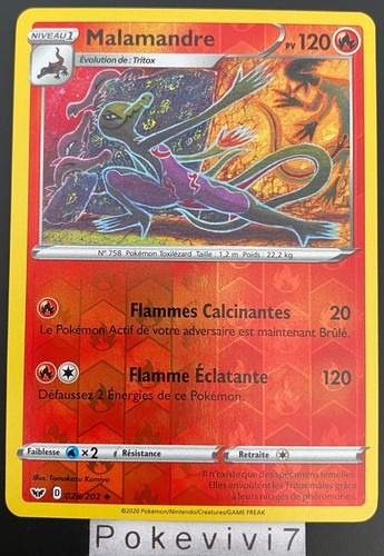 Carte pokemon malamandre - carte,