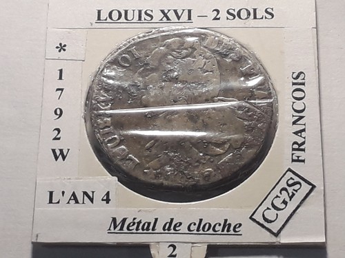 Sols louis xvi 1792 - xvi, w