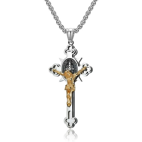 Acier inoxydable crucifix - acier,