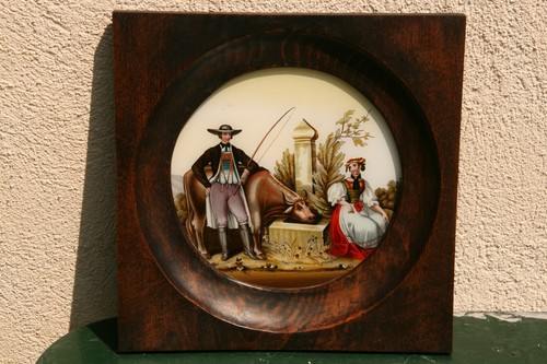 Tableau peinture sur verre - tableau,