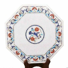 18 " Marbre Blanc Table Top