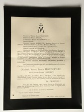 HOUDEVILLE Lestorey Angot FAIRE PART Witz Pimont Marescot Goyeneche Leudet 1900